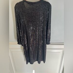 Black Sequin Dress